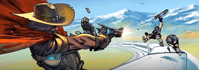 Digitaler Overwatch-Comic: "McCree am Zug"