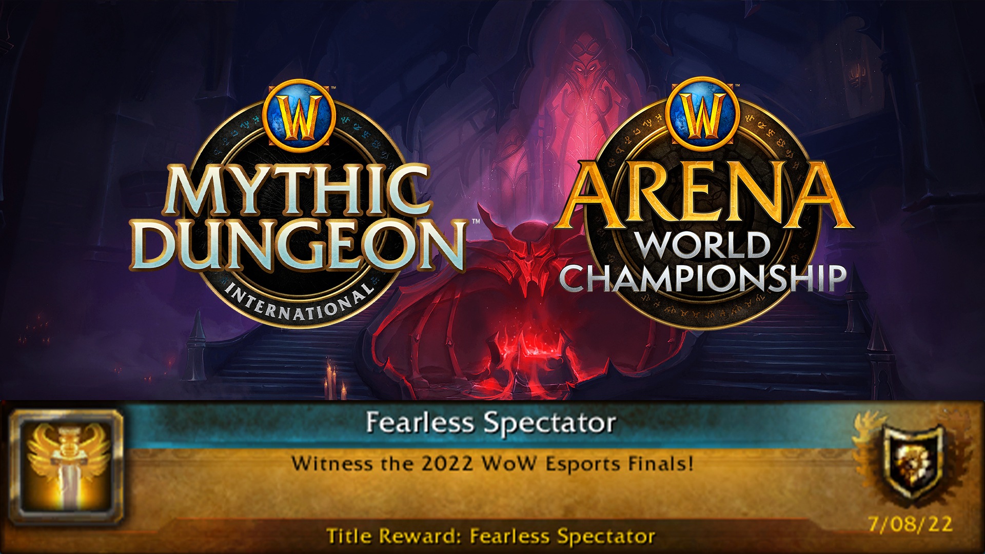 Watch the MDI & AWC Shadowlands Global Finals and earn the Fearless Spectator title!