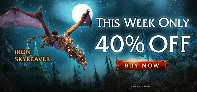 Ride the Iron Skyreaver—40% Off This Week Only