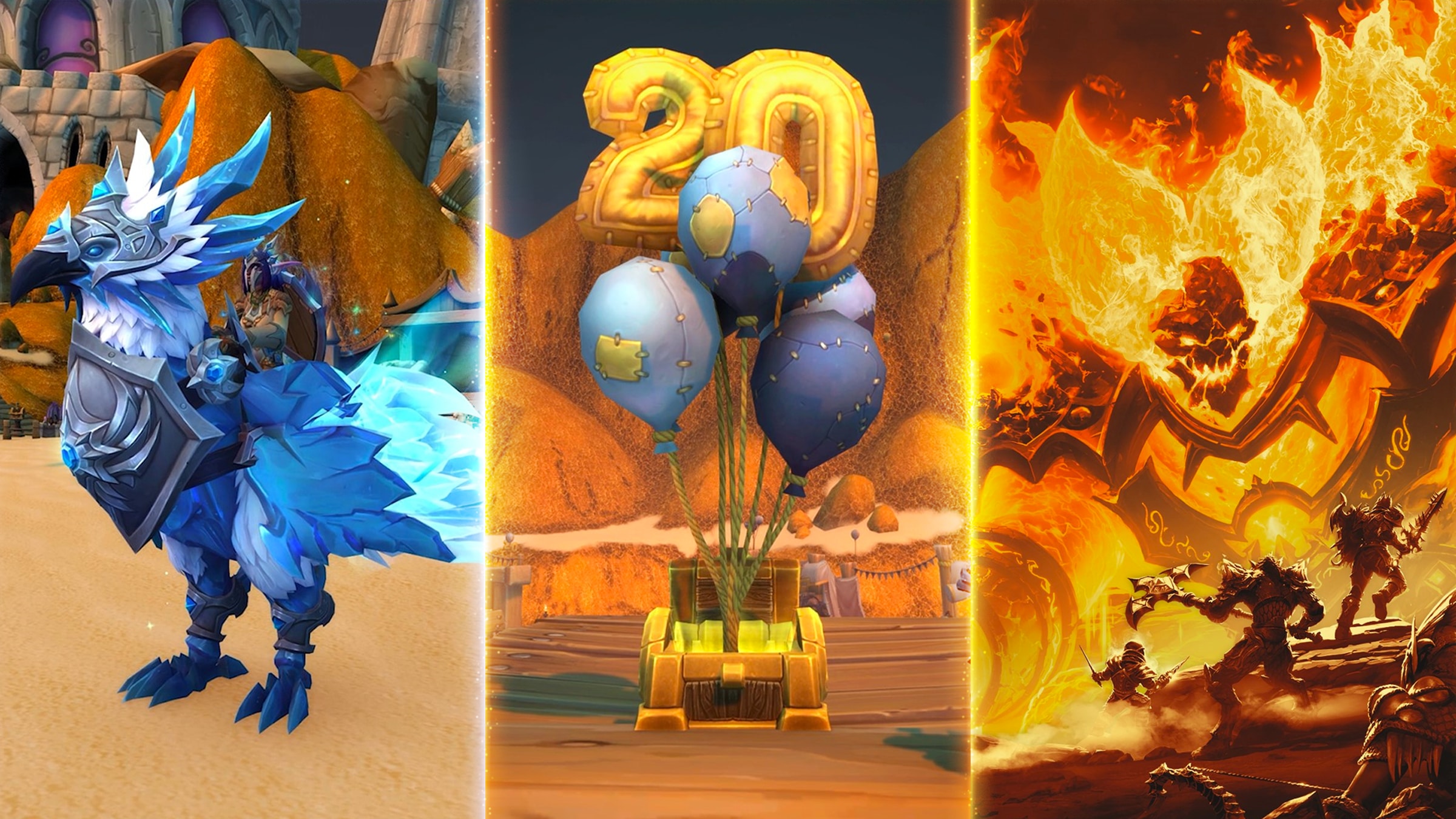 Celebração do 20º Aniversário de WoW, Fúria das Terras do Fogo e raide das Terras do Fogo para Cataclysm Classic e muito mais!