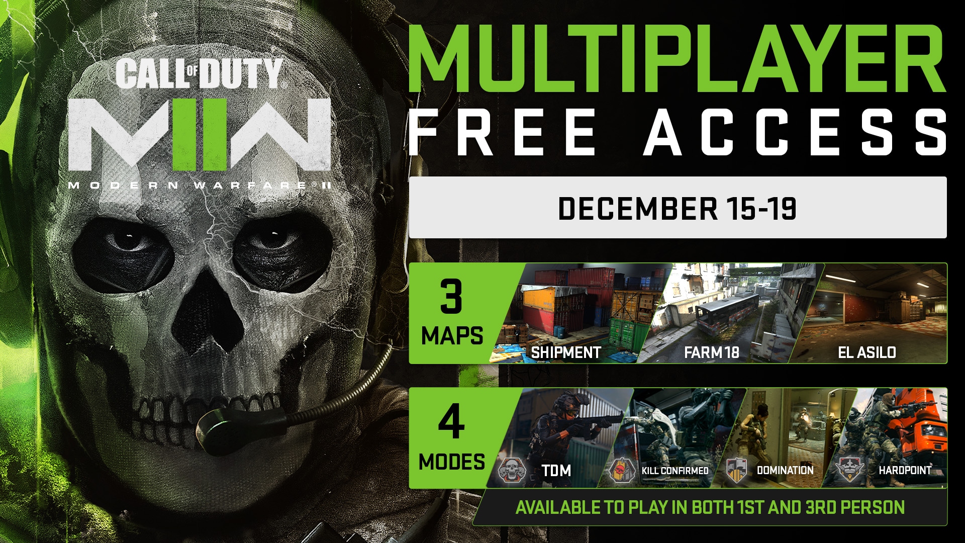 Call of Duty: Modern Warfare II Five-Day Free Access — Call of Duty: Modern  Warfare II — Blizzard News