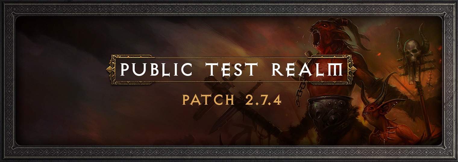Diablo III PTR 2.7.4 |Preview