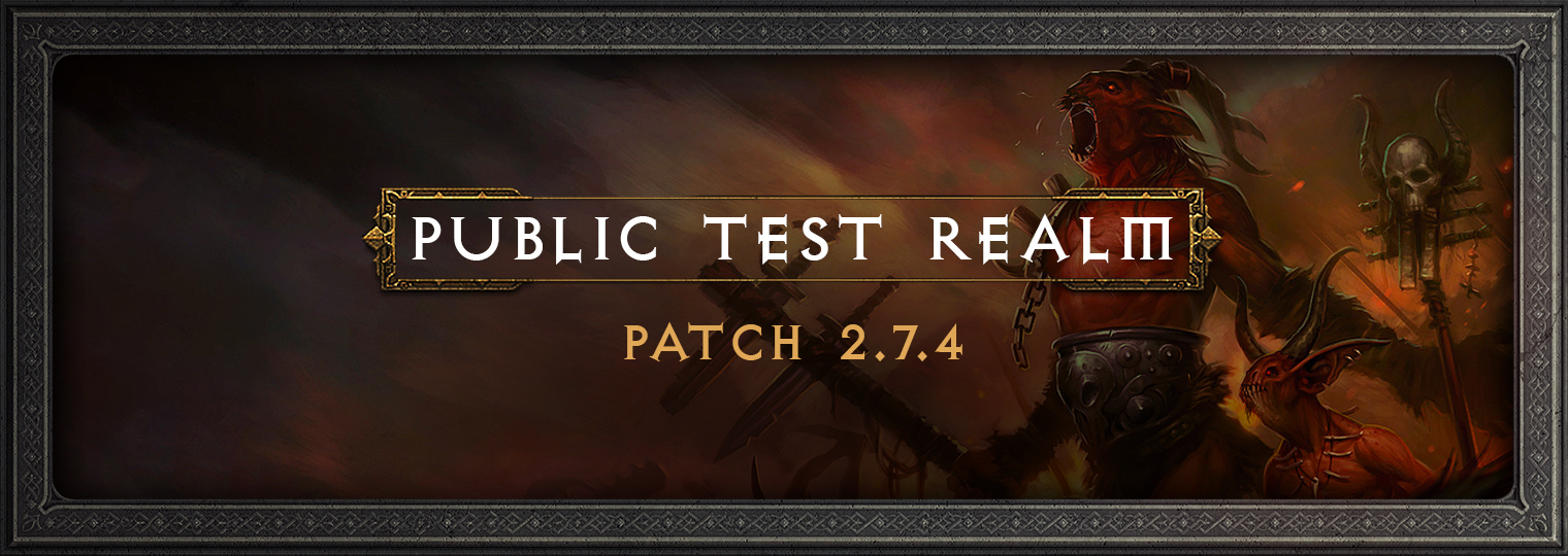 Diablo III PTR 2.7.4 - Has Concluded