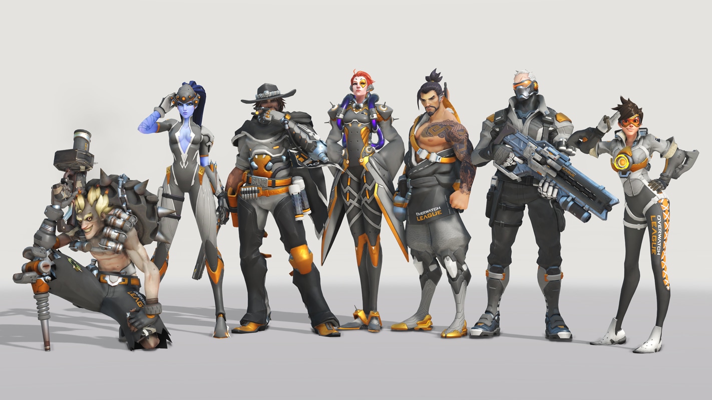 Overwatch League on X: You can get all four of these skins by