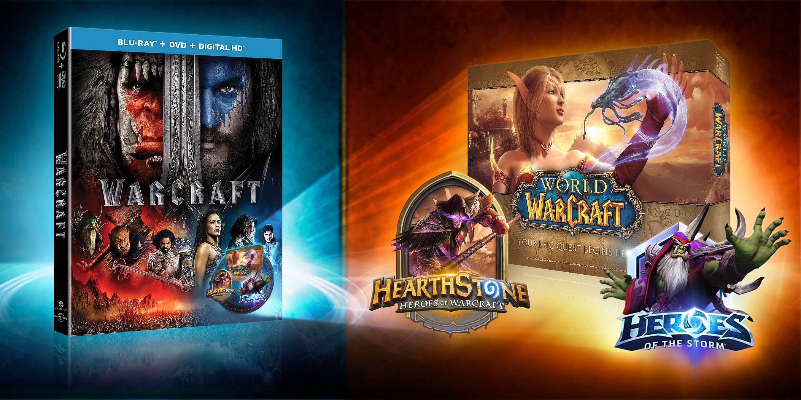 Compra la película de Warcraft en Blu-ray y DVD, y obtén tres botines  digitales de recompensa épicos. — World of Warcraft — Noticias de Blizzard