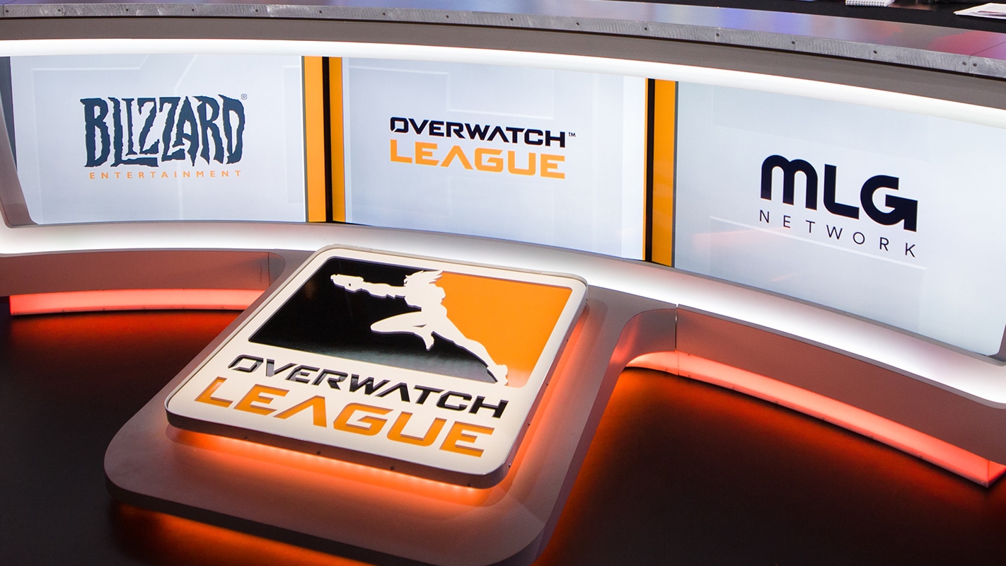 Analyst desk at Overwatch League