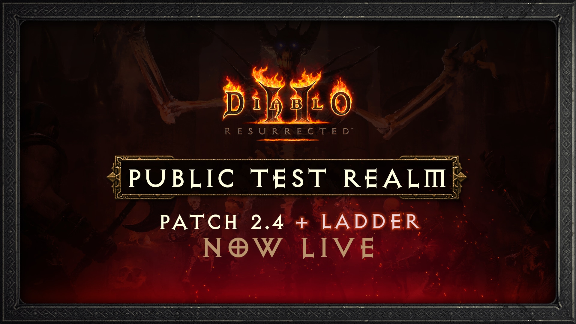 Diablo II: Resurrected - Mise à jour 2.4 sur le RPT | Test du système de tournoi | Maintenant en direct