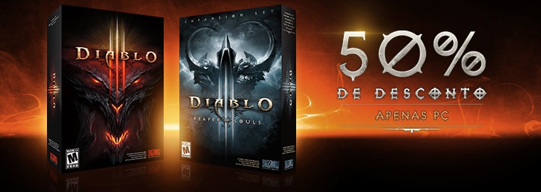 Economize 50% em Diablo III e Reaper of Souls