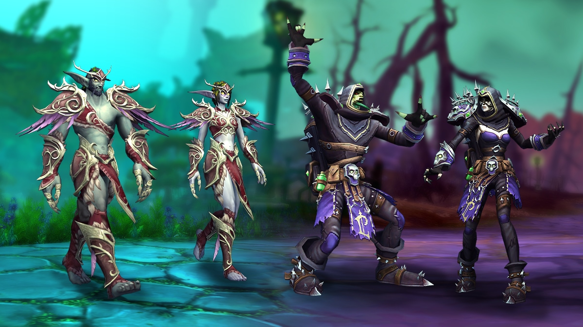 Night Elf and Forsaken Heritage Armor