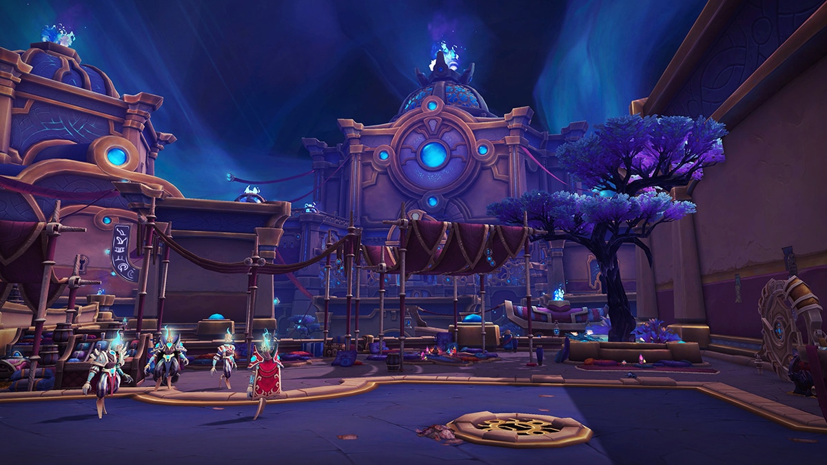 Image of the Broker Marketplace and Docks Leading into Tazavesh