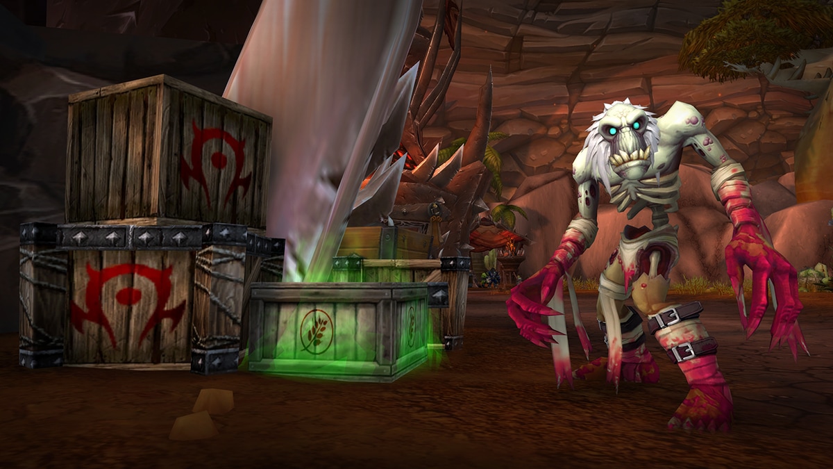 Undead Ghoul Near Tainted Crates in Orgrimmar