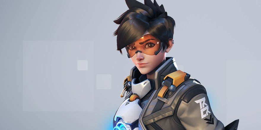 Promotional picture of Tracer, character in Overwatch.