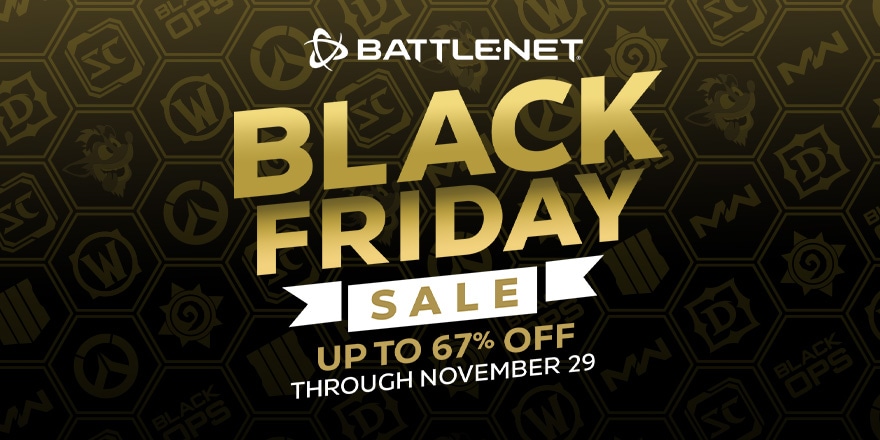 Save up to 67% off on Battle.net Black Friday Sale