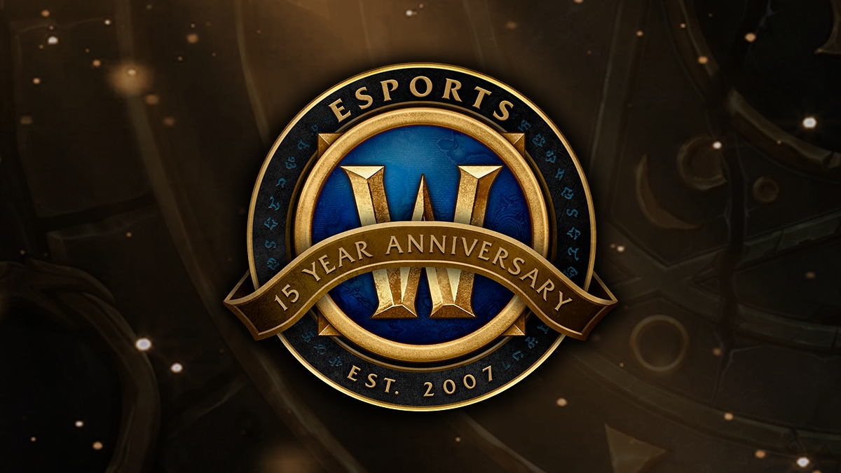 Logo del 15º aniversario de esports de WoW 