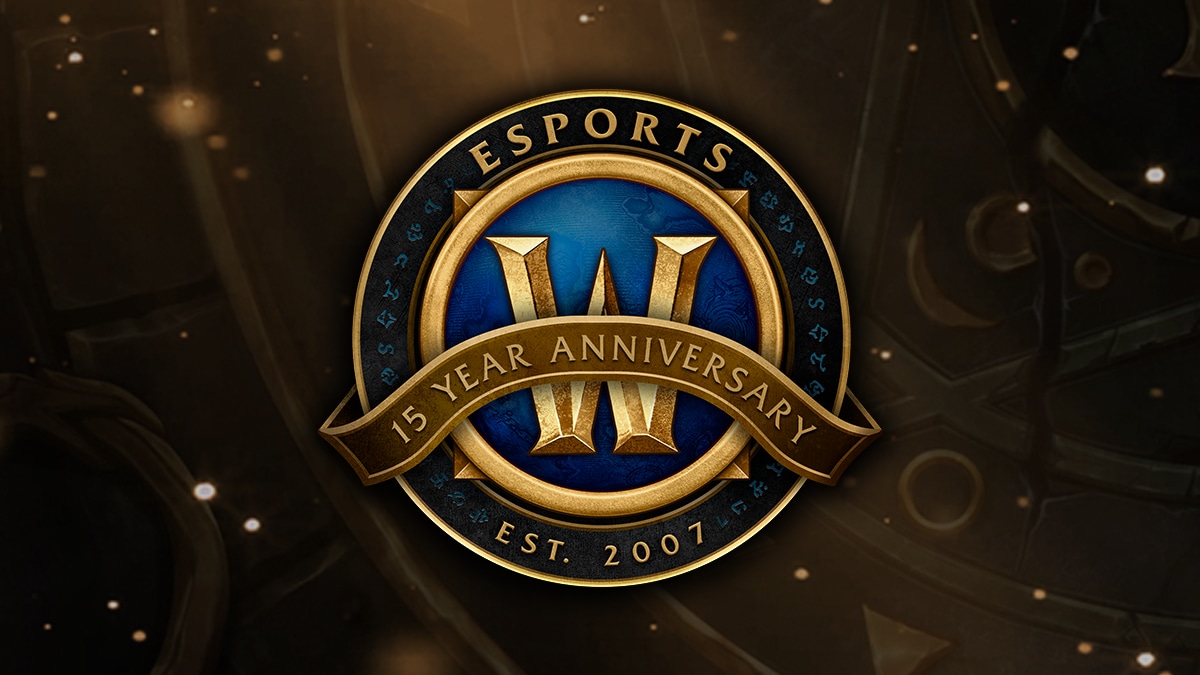 Logotipo del 15.º aniversario de los esports de WoW