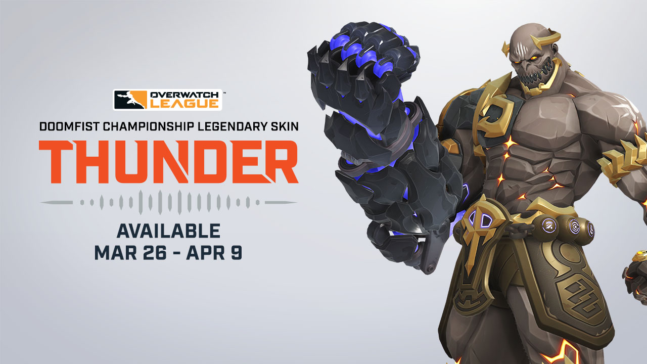 Thunder Doomfist Revealed To Celebrate Shock S 19 Championship