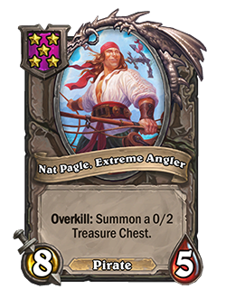 Nat Pagle Extreme Angler Battlegrounds Minion + Art