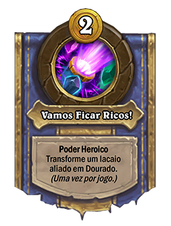 Card Vamos Ficar Ricos - Agora