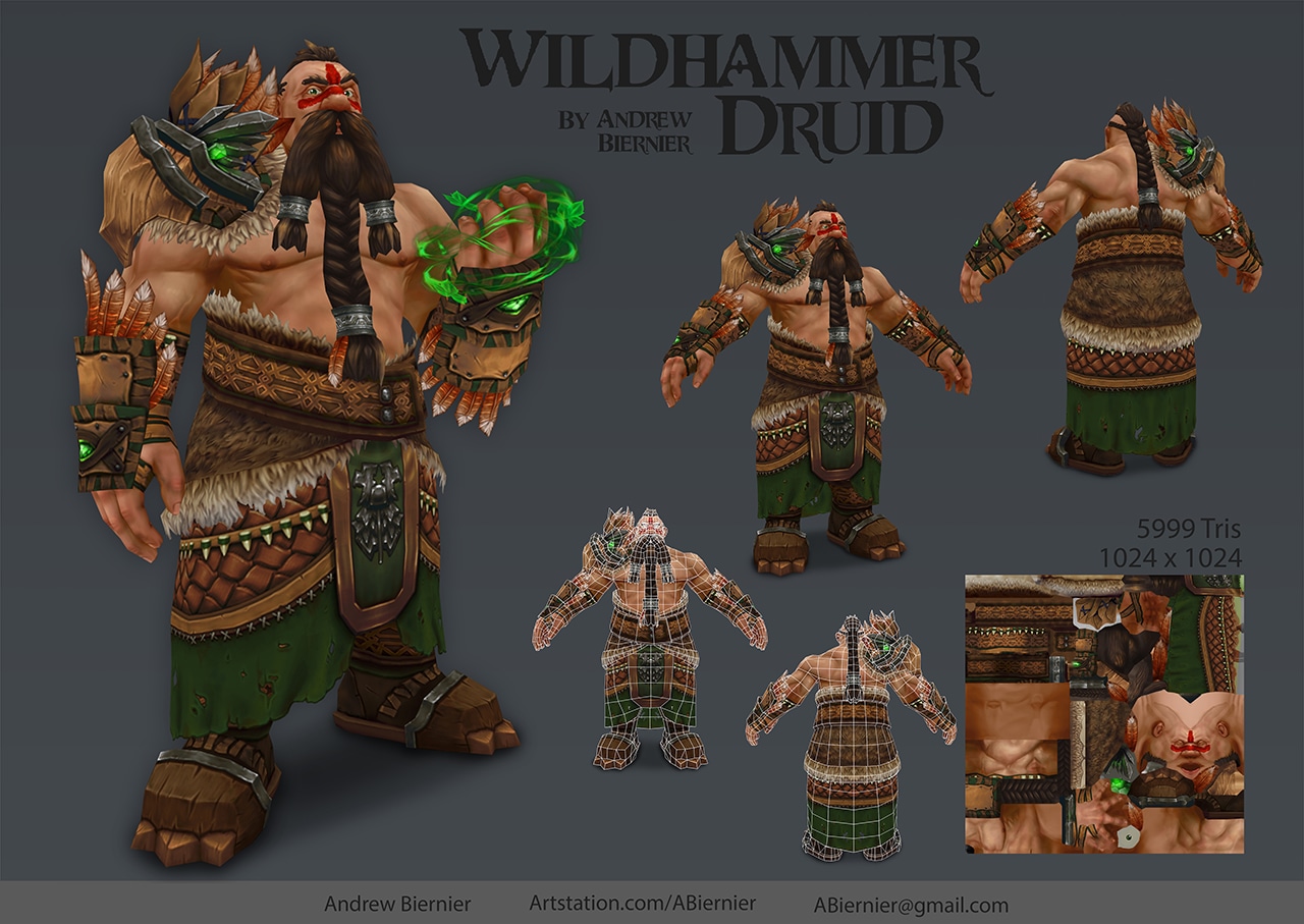 Wildhammer Druid by Andrew Biernier- Academy of Art University