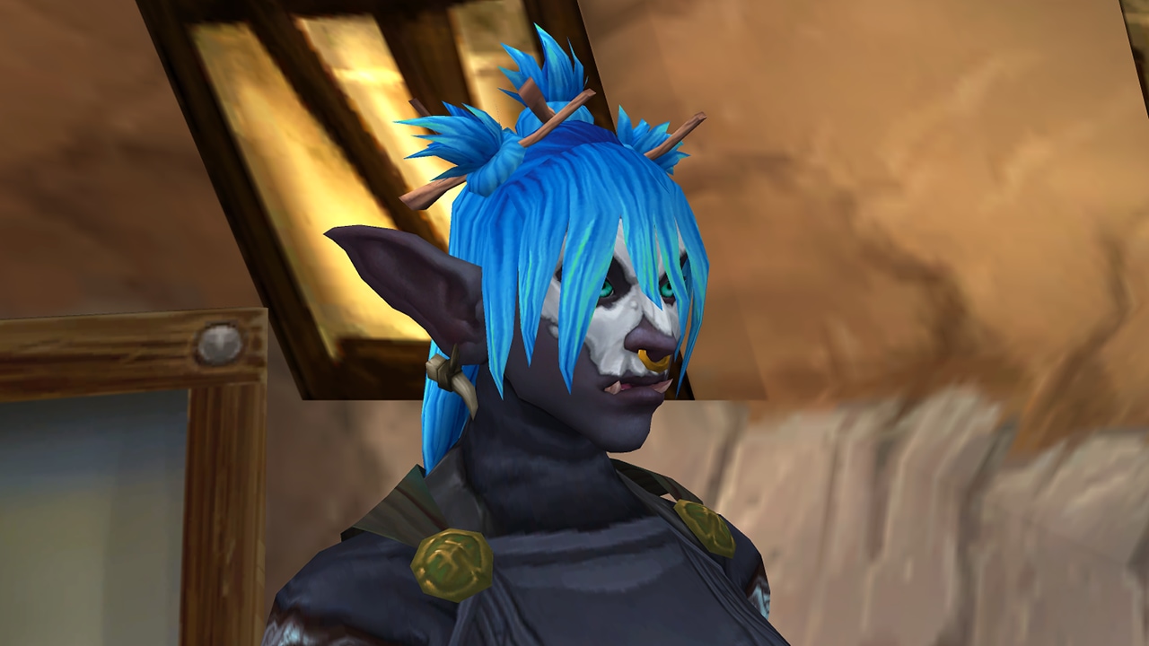 female troll with blue hair