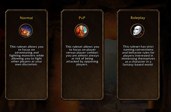 WoW Forever ruleset selection
