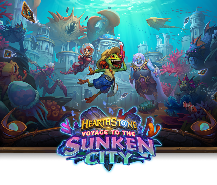 Voyage to the Sunken City key art features Sir Finley the Murloc