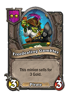 Freedealing Gambler Battlegrounds Minion + Art