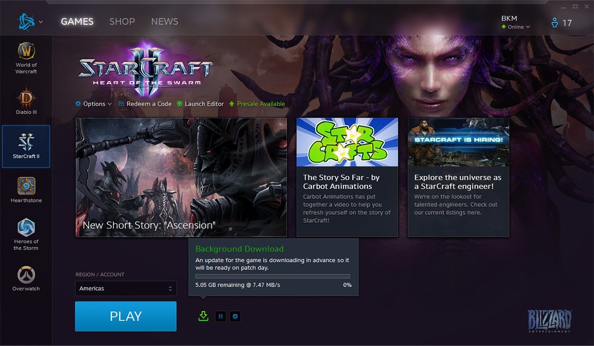 Download In Background Disponibile Starcraft Ii Notizie Blizzard