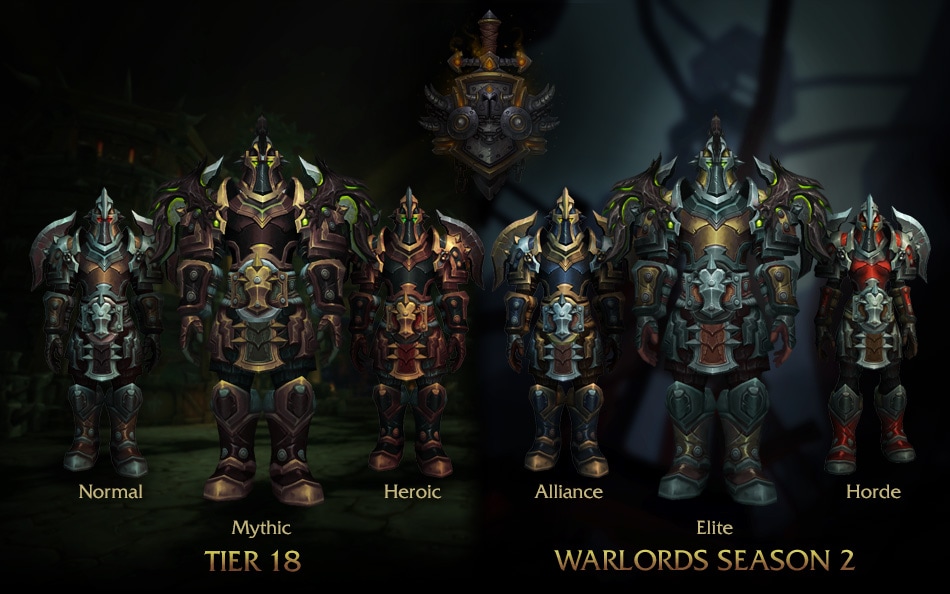 tier 18 armor sets