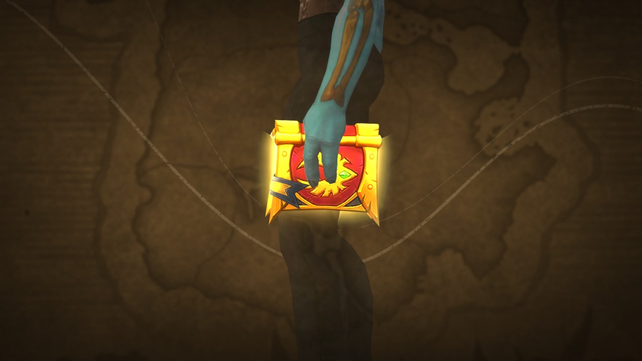 Red and gold book with Sin'dorei sympbol in the center