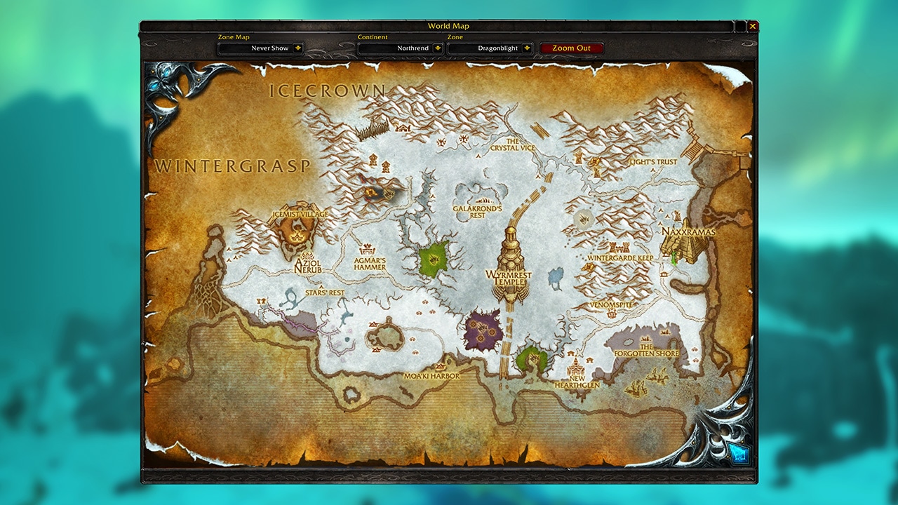 Mappa di Dragonblight