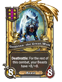 Golden ‌Goldrinn, the Great‌ Wolf