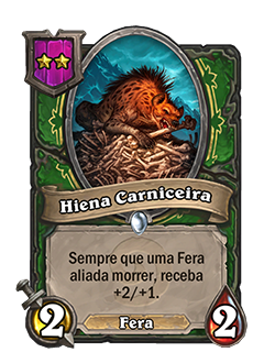 Card Hiena Carniceira - Antes