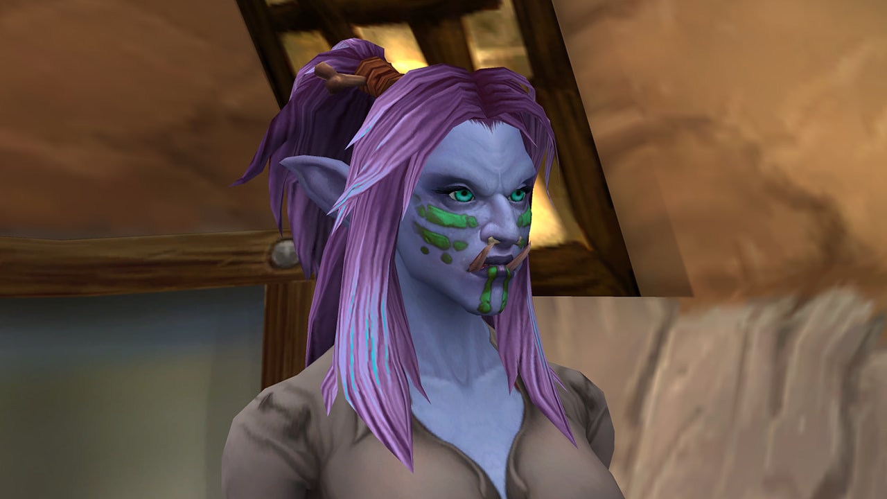 female troll with light purple hair