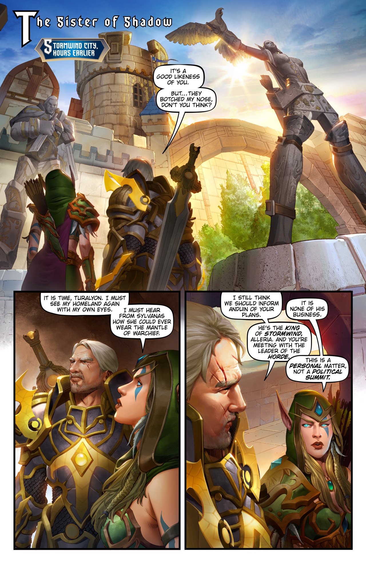 New Comic World Of Warcraft Battle For Azeroth 3 — “three Sisters” — World Of Warcraft