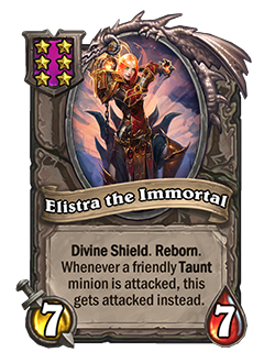 Elistra the Immortal used to be a 7/7
