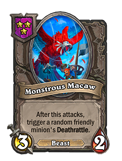 Monstrous Macaw new tier 3