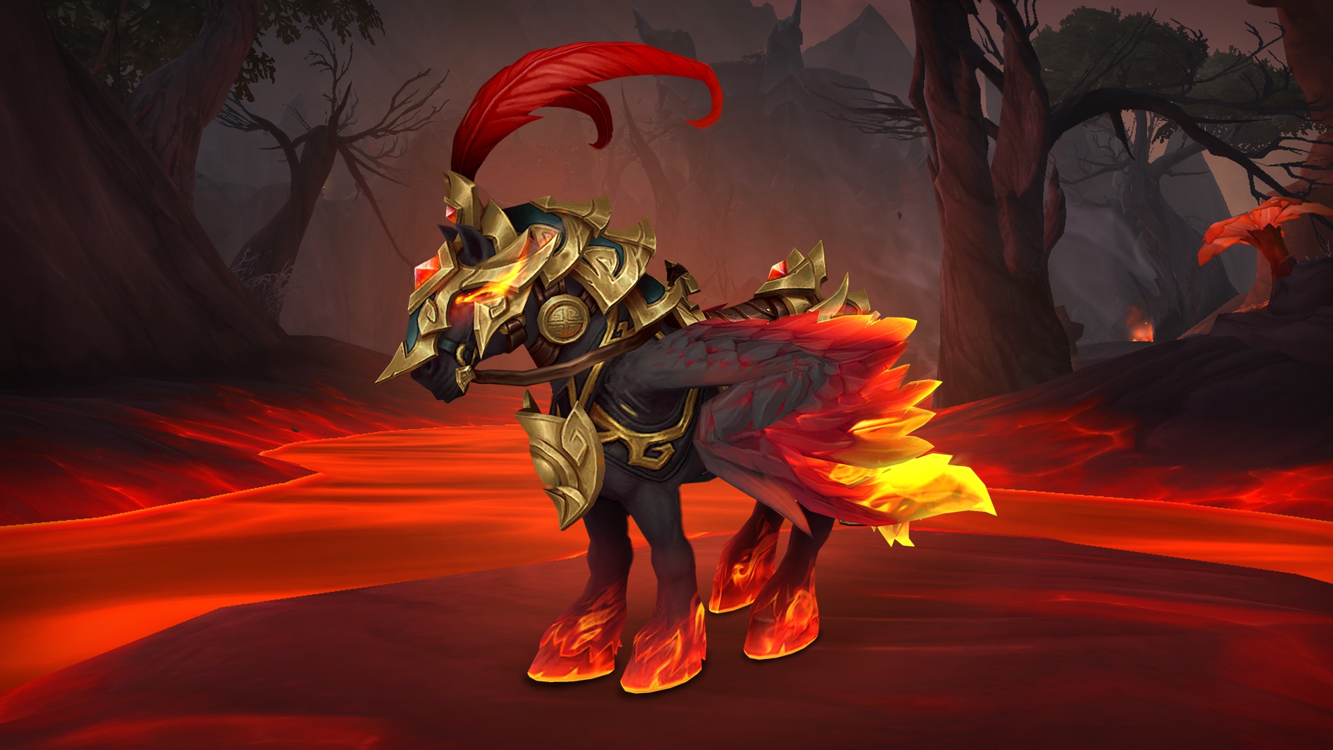 타오르는 용맹마 탈것