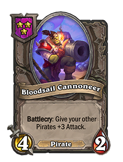 Bloodsail Cannoneer Battlegrounds Minion + Art