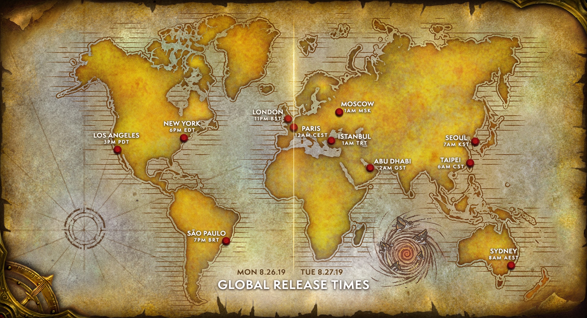 world of warcraft classic world map Mark Your Calendars Wow Classic Launch And Testing Schedule world of warcraft classic world map