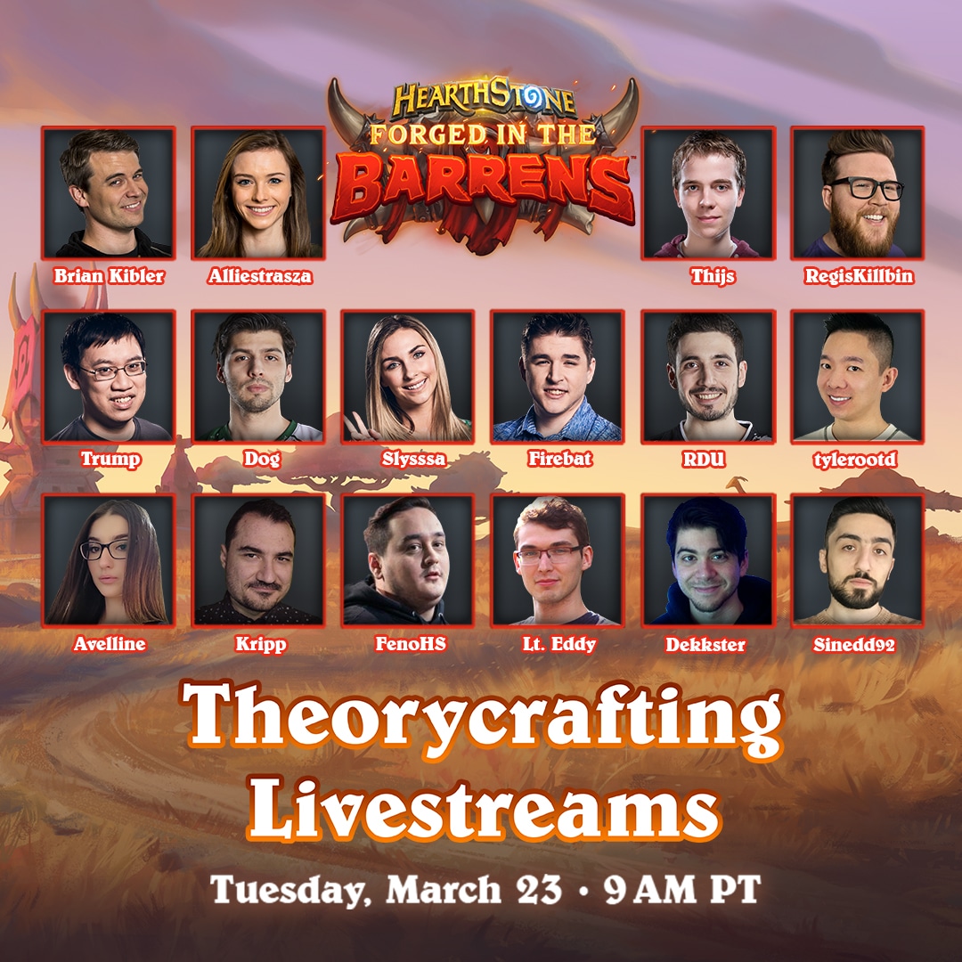 Showdown in the Badlands Theorycraft streams begin now! Tune in to your  favorite Hearthstone creators to earn free packs with Twitch Drops…