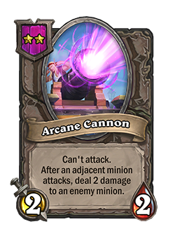 Arcane Cannon Battlegrounds Minion + Art