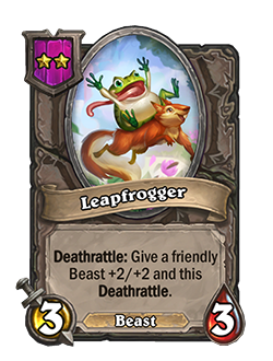 Leapfrogger has 3 attack and 3 health