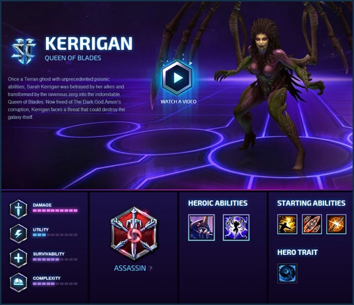 heroes of the storm kerrigan