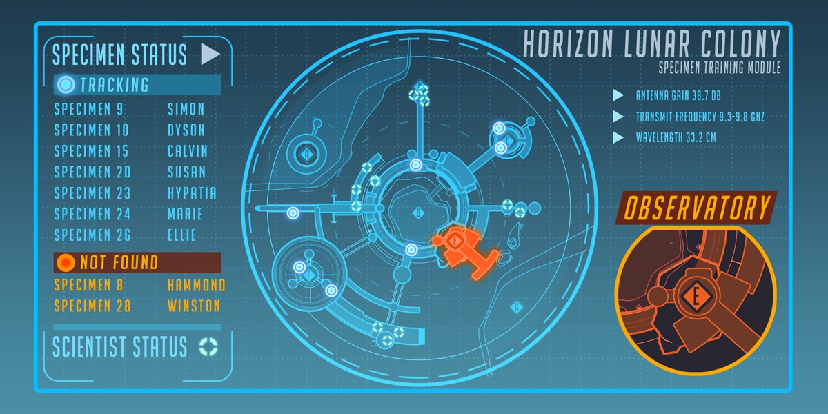 A map of the Horizon Lunar Colony, likely the next Overwatch map, was included in Blizzard's blog post on the fictional Atlas News website.