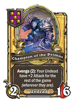 Champion of the Primus Golden