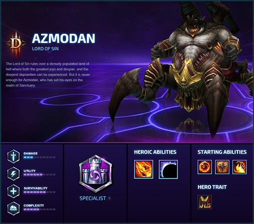 Azmodan Azmo go to Build  Build on Psionic Storm - Heroes of the