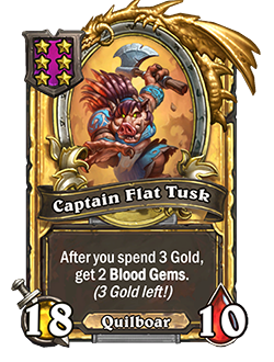 Captain Flat Tusk Golden