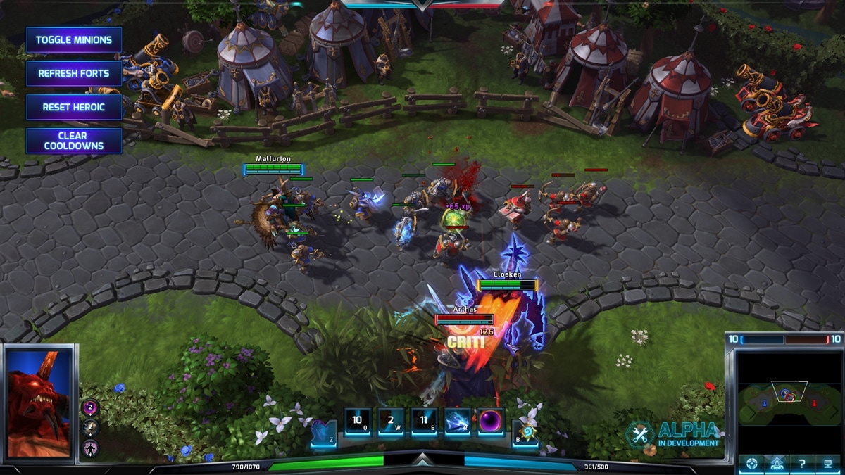 Heroes of the Storm Alpha Interface