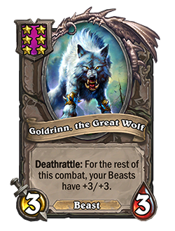 Goldrinn, the Great Wolf